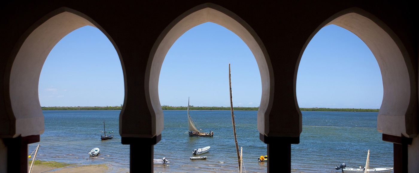 The swahili architecture is also very inspired, and inspiring, it carries you away already.